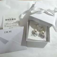 Christian Dior ピアス　トライバル　DIOR パール　シルバー