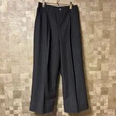 GU beautiful people タックワイドパンツ ダークグレー L