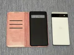 Google Pixel 6a Chalk 本体 手帳型ケース付のサムネイル