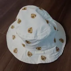 petit main クマ刺繍 ベビー帽子 　春　サイズ48