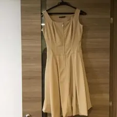 FOXEY NEW YORK ノースリーブワンピース ベージュ 38