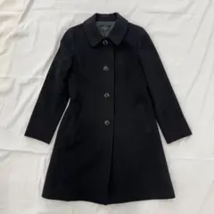 【ketty】極上ウール100％ 上品美シルエット ロングコート 黒 3 L