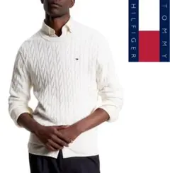 送料無料 新品 TOMMY HILFIGER ケーブルニットセーター XXL