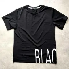 極美品 BLACK LABEL CRESTBRIDGE ビッグロゴ TシャツM黒のサムネイル