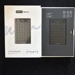 新品未開封】Notta Memo AIボイスレコーダー本体 ブラック - メルカリ