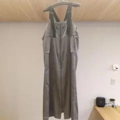 グレー サロペット ジッパー付き