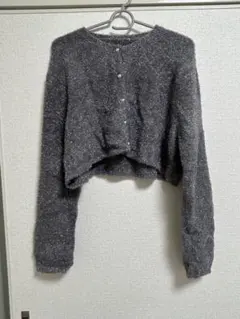 GRL ラメシャギーニットショート丈カーディガン[cu491]