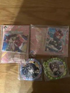 一番くじ ウマ娘 アクリルスタンド ラバーチャーム ミニプレート 4点セット