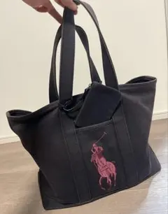 Polo Ralph Lauren キャンバストートバッグ ネイビーのサムネイル