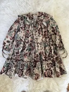 Coco au Lait フラワープリント ワンピース 6Y