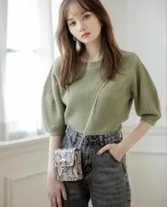 2Wayパイソン柄チェーンショルダーミニバッグ GRL