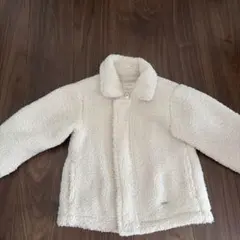 petit main フリースジャケット ホワイト