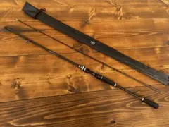 バスロッド　6ft カーボンロッド　2ピース ベイトロッド　1.8M ブラックのサムネイル