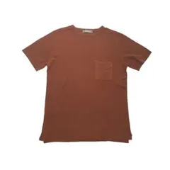 ナノユニバース　tシャツ  M  古着　茶色　ブラウン　赤茶色