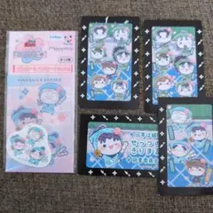 忍たま乱太郎 ステッカー＆クリアカードセット　桜もちぴこフリューくじ