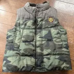 babyGap 迷彩柄 ダウンベスト 110