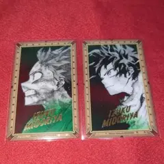 僕のヒーローアカデミア 原画展 箔押しクリアカード 緑谷出久