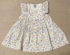 【プチバトー】花柄ワンピース＆ショーツセット