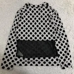 希少✨コムデギャルソンオムプリュス 長袖 ニット 襟付 メッシュ切替 ドット柄