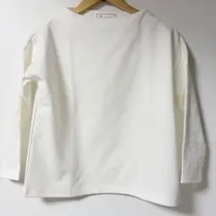 【試着のみ】ロペピクニック　七分袖　ホワイトカットソー　38(M)