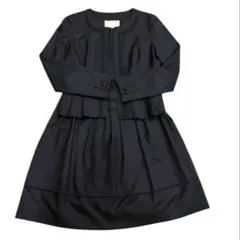 美品✨ NATURAL BEAUTY 【36】 S相当 スーツ ネイビー 卒業式