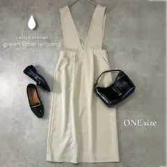 green label relaxing Vネックジャンパースカート S~M相当のサムネイル