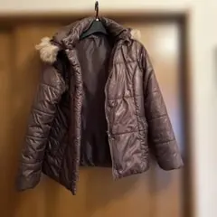 Mサイズ　茶系フード付きジャンバー