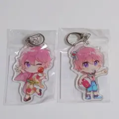 すとぷり　さとみくん　浴衣、マリン　アクキー2点セット