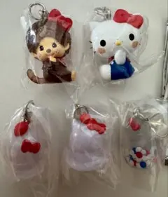 モンチッチ×ハローキティ めじるしアクセサリー 全5種セット コンプリート