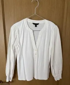 BANANA REPUBLIC ホワイト 長袖シャツ S