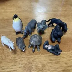 動物フィギュアセット 9体 ガチャガチャ アニマル