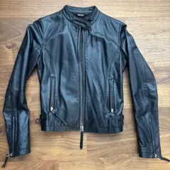 moussy 羊革 ライダースジャケット ブラック サイズ1