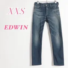 EDWIN ストレートデニム ERD22 XXSサイズ　スリム　カジュアルコーデのサムネイル