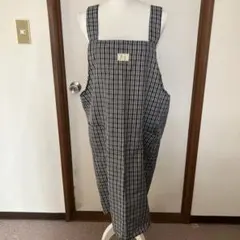 チェック柄エプロン