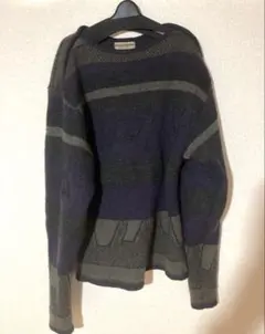 OLD ISSEY MIYAKE 特殊柄 ボーダー柄 ニット セーターのサムネイル