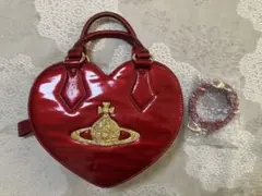 ヴィヴィアンウエストウッド ハートバッグ ビッグオーブ エナメル