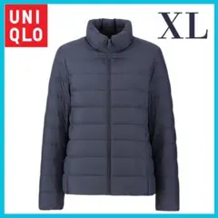 ユニクロ ウルトラライトダウンジャケットXLネイビー軽量コンパクト上着