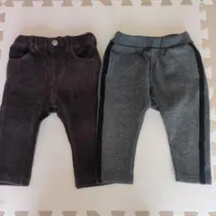 ボトムス ダークブラウン グレー