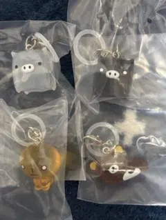 サンエックスこげぱんリラックマモノクロブーセットマスコットチャームめじるしガチャ