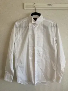 ホワイトタキシードシャツ 長袖