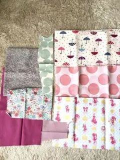 生地&はぎれセット ピンク系　まとめ割アリ