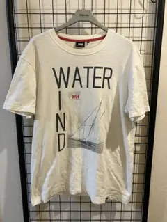 ヘリーハンセン プリントロゴ Tシャツ M 白 ヨットのサムネイル