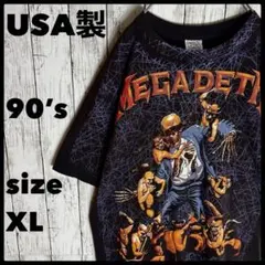 【90s USA製】メガデス ヴィンテージ 総柄Tシャツ ONEITA Lサイズ 激レア90s Megadeth ヴィンテージ Tシャツ ONEITA銀タグ L - メルカリ