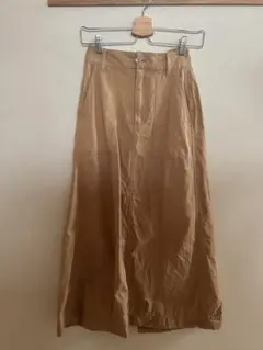 nano universe ベージュ ロングスカート