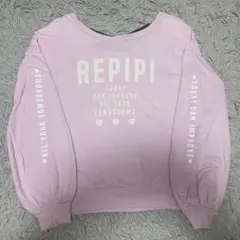 REPIPI ピンク バルーンスリーブ トレーナー