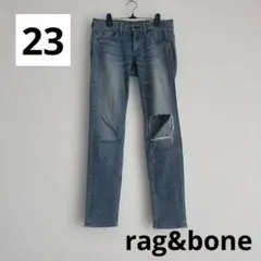 rag&bone ラグアンドボーン ストレート ダメージデニム 23 USA製のサムネイル