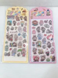 ❷Labubu ラブブ ボンボンドロップシール 2枚セット