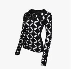 LFYT Lafayette スパイダーウェブ ニット セーターブラック 正規取扱店】 LFYT by Lafayette（エルエフワイティー