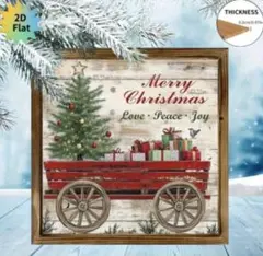 Xmas クリスマス 木製 アンティーク風 アート インテリア