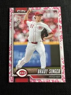 Topps MLB Brady Singer 桜パラレル 99シリ - メルカリ